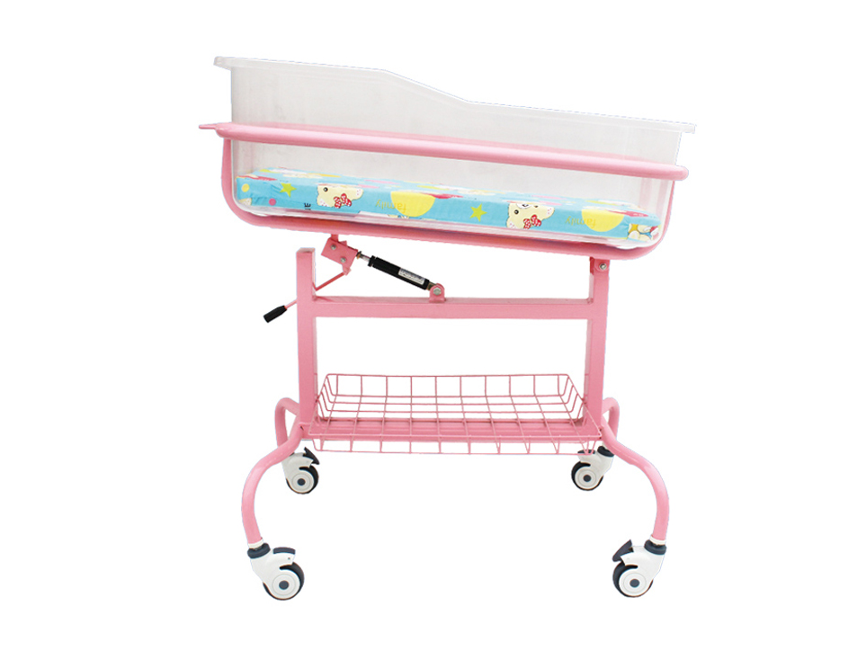 彩色可倾斜婴儿床（可选不锈钢）