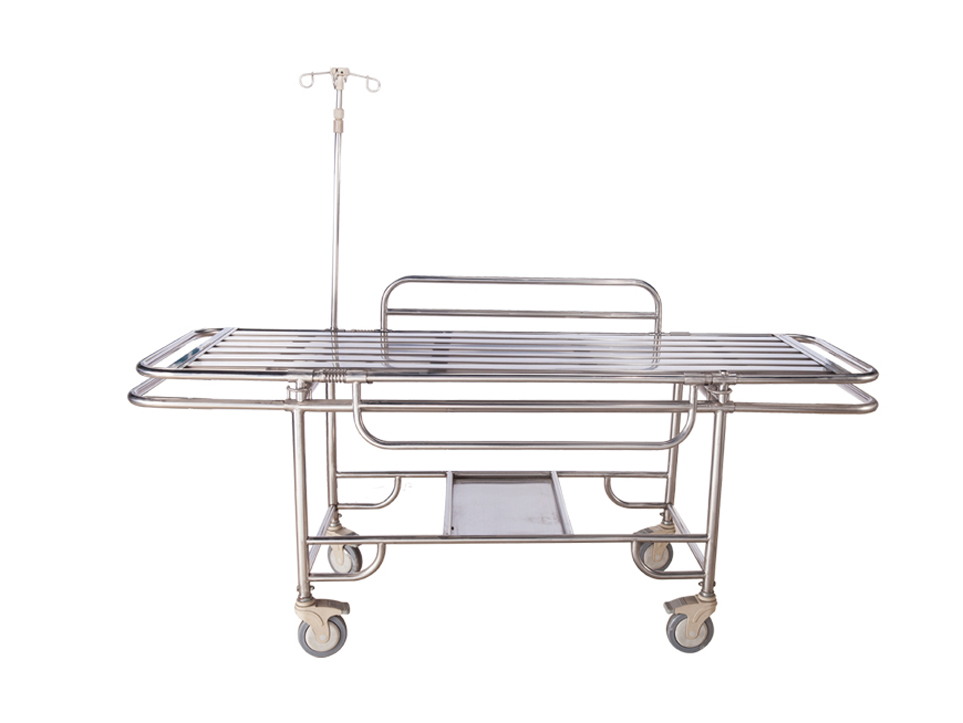 不锈钢四小轮担架车