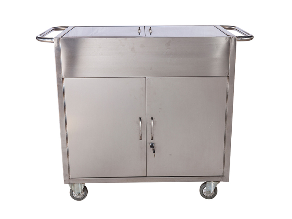 不锈钢封闭送物车