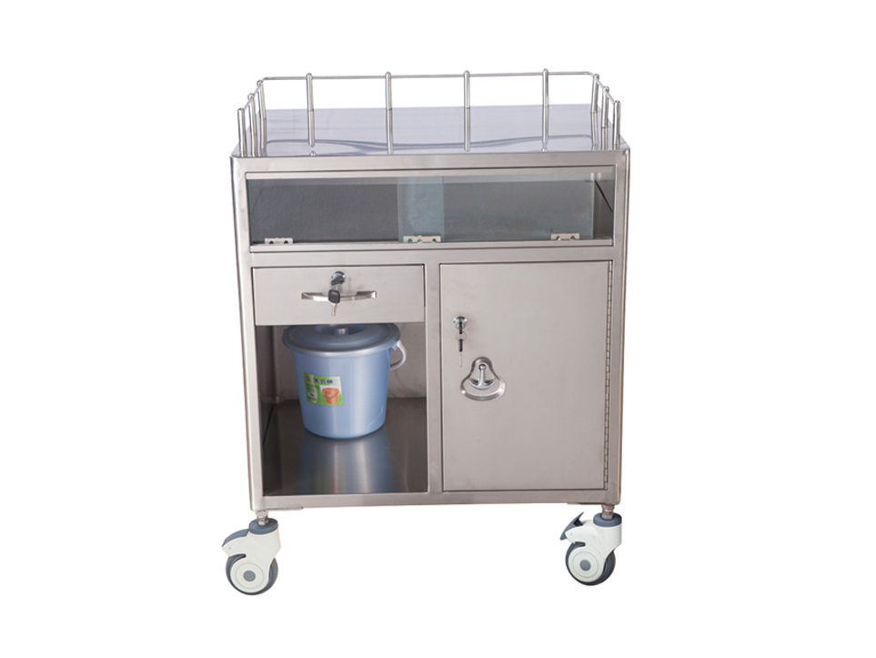 不锈钢半封闭麻醉车