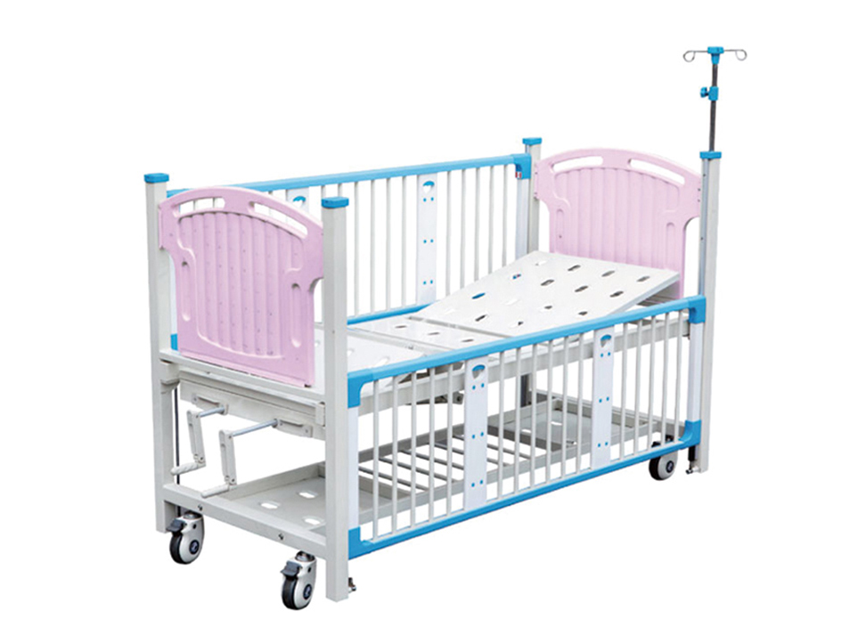 栅栏式豪华双摇儿童床